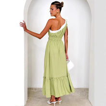 Load image into Gallery viewer, Summer Casual Lace up Solid Color Dress