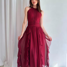Load image into Gallery viewer, Summer Women Clothing French Ruffled Waist Slimming Dress
