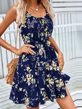Load image into Gallery viewer, Summer Elegant Sleeveless Dress Pullover Print Elastic Waist Slip Dress Women