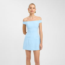 Load image into Gallery viewer, Spring off Shoulder Front Hand Waist Tight Slim Fit Skirt Solid Color Dress Women