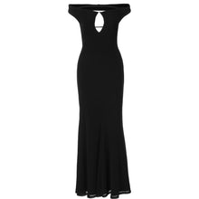 Load image into Gallery viewer, Women Clothing Autumn Winter Sexy Backless Hollow Out Cutout out Solid Color Slim Dress for Women