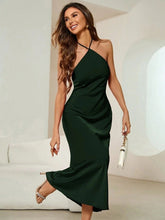 Load image into Gallery viewer, Women Sexy Dress Spring Autumn Evening Dress Satin Strap Maxi Dress