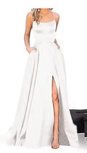 Load image into Gallery viewer, Bridesmaid Dress Long Maxi Dress Small Trailing Strap Solid Color Cocktail Evening Dress