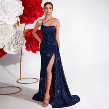Load image into Gallery viewer, High End Heavy Industry High Grade Elegant Slim Fit Sequined Dress Light Luxury Party Ladies Evening Dress