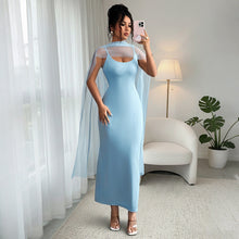 Load image into Gallery viewer, Women Clothing Summer Free Silk Scarf Cami Dress Elegant Slim Sheath Dress