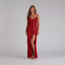 Load image into Gallery viewer, Sequin Sling Dress Summer Host Cocktail Sexy Prom Evening Dress