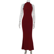 Load image into Gallery viewer, Arrival Sexy Party Red Carpet Dress Elegant Halter Sheath Fishtail Dress