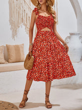 Load image into Gallery viewer, Women Clothing Spring Summer Printed Halter Dress Holiday Beach Dress
