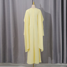 Load image into Gallery viewer, Elegant Solid Color Retro Heavy Industry Beautiful Pearl Shawl High Waist Dress Women