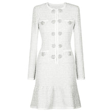 Load image into Gallery viewer, Spring Autumn Fashionable Knitted round Neck Woolen Slim Fit Slimming Long Sleeves Dress Women