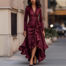 Load image into Gallery viewer, Women Clothing Elegant Ruffled Waist Slimming Maxi Dress Dress