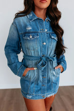 Load image into Gallery viewer, Spring Retro Street Loose Broken Copper Denim Jacket Dreee Women