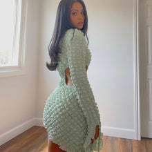 Load image into Gallery viewer, Autumn Hollow Out Cutout out Strap Bell Sleeve Sheath Sexy Sexy High Street Dress for Women