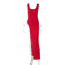 Load image into Gallery viewer, Women Clothing Summer Street Shooting Personality Slim Fit Split Shoulder Strap Dress