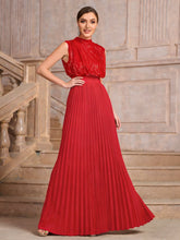 Load image into Gallery viewer, Sequined Backless High Waist Pleated Dress Women Summer Elegant Dress