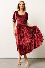Load image into Gallery viewer, Spring Summer Gold Velvet Square Collar Ruffles High Waist Tight Office Dress
