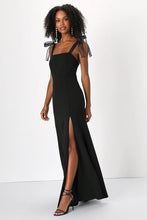 Load image into Gallery viewer, Solid Color Sling Waist Slimming Slit Sexy Women Clothing Maxi Dress Daily Evening Dress