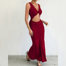 Load image into Gallery viewer, Autumn Winter Women Maxi Dress Slim Fishtail Sheath Sexy Dress