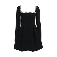 Load image into Gallery viewer, Fall Type Hip Fashionable Elegant Slim Pearl Square Collar Dress Women