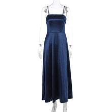 Load image into Gallery viewer, Summer French Retro Elegant Satin Strap Evening Dress