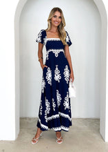 Load image into Gallery viewer, Summer Women Clothing Vacation Printed Beach Dress Smocking Dress Women