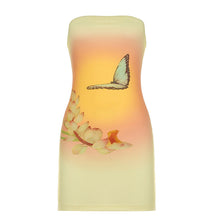 Load image into Gallery viewer, Women Clothing Summer Sleeveless Sexy Strapless Dress Butterfly Floral Print Hip Dress