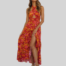 Load image into Gallery viewer, Women Dress Sexy Halter Backless Holiday Jumpsuit Beach Dress