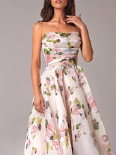 Load image into Gallery viewer, Summer Women Clothing Tube Top Sleeveless Printed Large Swing Dress