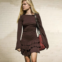 Load image into Gallery viewer, Women Clothing Summer Sexy Solid Color Slim Fit Long Sleeve Lace Dress