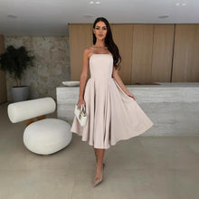 Load image into Gallery viewer, Women Clothing Women Clothing Summer Solid Color Wrapped Chest Midi Dress