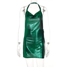 Load image into Gallery viewer, Spring Summer Women Clothing Sexy Backless Solid Color Slim Fit Slit Dress