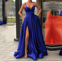 Load image into Gallery viewer, Satin Wedding Dress Spring Bridal Wedding Tube Top Slimming Simple Floor-Length Banquet Dress