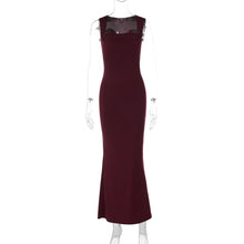 Load image into Gallery viewer, Women Clothing Spring Summer Slim Fit Square Collar Sleeveless Waist Slimming Dress