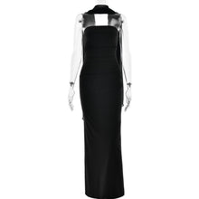 Load image into Gallery viewer, Spring Tube Top Cinched Waist Women Dress Elegant Ribbon Backless Sexy Sheath Dress