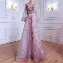 Load image into Gallery viewer, Gold Heavy Industry Beads Luxury Evening Dress Sexy Socialite Aura Queen Maxi Dress