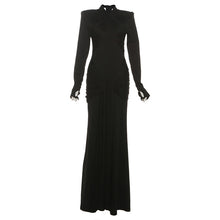 Load image into Gallery viewer, Autumn Sexy Slim Fit Streamer Long Sleeve Dress Solid Color Hip Dress Women Clothing
