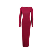 Load image into Gallery viewer, Slim Fit Long Sleeve Backless Sexy Hip Bag Dress