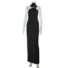 Load image into Gallery viewer, Socialite Sexy Tube Top Halter Backless Solid Color Elegant Slim Fit Dress Mop Dress for Women