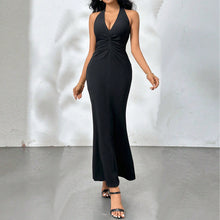 Load image into Gallery viewer, Sexy Backless Party Maxi Dress Elegant Party V Neck Halter Dress
