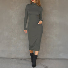 Load image into Gallery viewer, Sexy Advanced Long Sleeved Hip Dress Women Clothing Autumn Winter