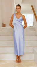 Load image into Gallery viewer, Summer Women Clothing Solid Color Satin Satin Sexy Suspenders Dress