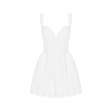 Load image into Gallery viewer, Dress Sexy V neck Lace Strap Dress Sexy White with Printed Pattern Sexy Women Clothing