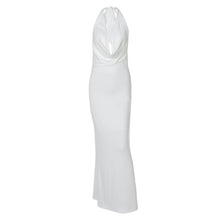 Load image into Gallery viewer, Women Clothing Summer Sexy Deep V Plunge Halter Lace up Backless Sheath Dress