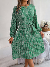 Load image into Gallery viewer, Spring Summer Casual Long Sleeved Floral Large Hem Pleated Women Clothing