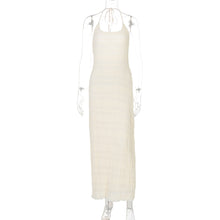 Load image into Gallery viewer, Women Clothing Summer Sexy Backless Slit Slim Fit Tied Dress