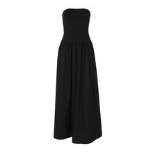 Load image into Gallery viewer, Sexy off Neck Street Loose Long Elegant Tube Top Solid Color Dress for Women