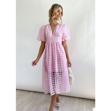 Load image into Gallery viewer, Spring Summer Multi Color Lantern Sleeve Dress Casual Party Dress Women