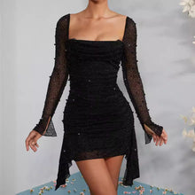 Load image into Gallery viewer, Spring Summer Long Bead Long Sleeve Dress