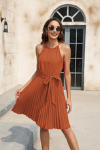 Load image into Gallery viewer, Spring Summer Women Clothing Solid Color Waist Tight Cami Dress Party Party Dress V neck Sleeveless Hem Dress