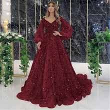 Load image into Gallery viewer, Gold Heavy Industry Beads Luxury Evening Dress Sexy Socialite Aura Queen Maxi Dress